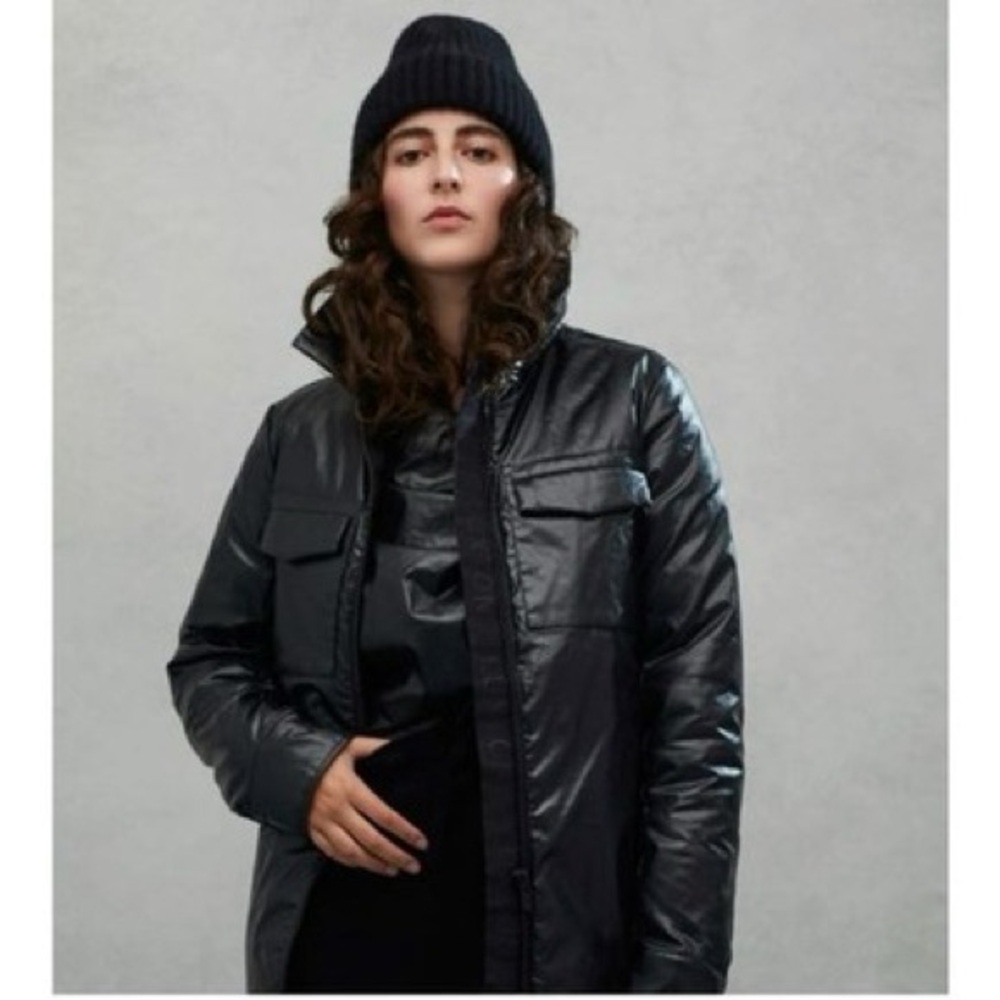 Luxton Women's Waxed Cotton Bomber Jacket 890 Black in Medium
